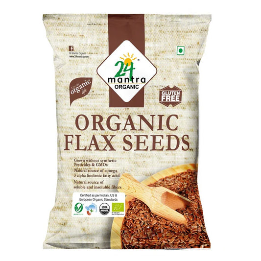 24 Mantra Organic Flax Seeds - 200 gm