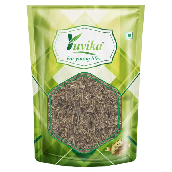 Yuvika Shahi Jeera | Jeera Kala Asli - Centratherum Anthelminticum - Green Cumin - 100 gm