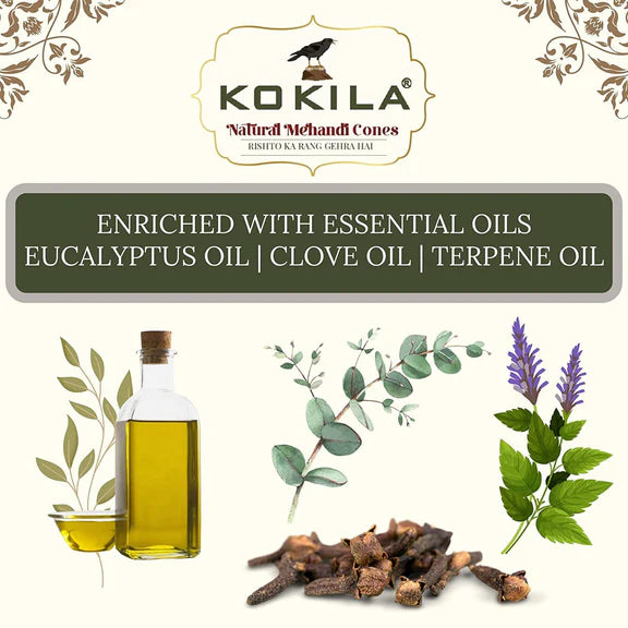 Kokila Natural Mehandi Cones - 25 gm - Pack of 24