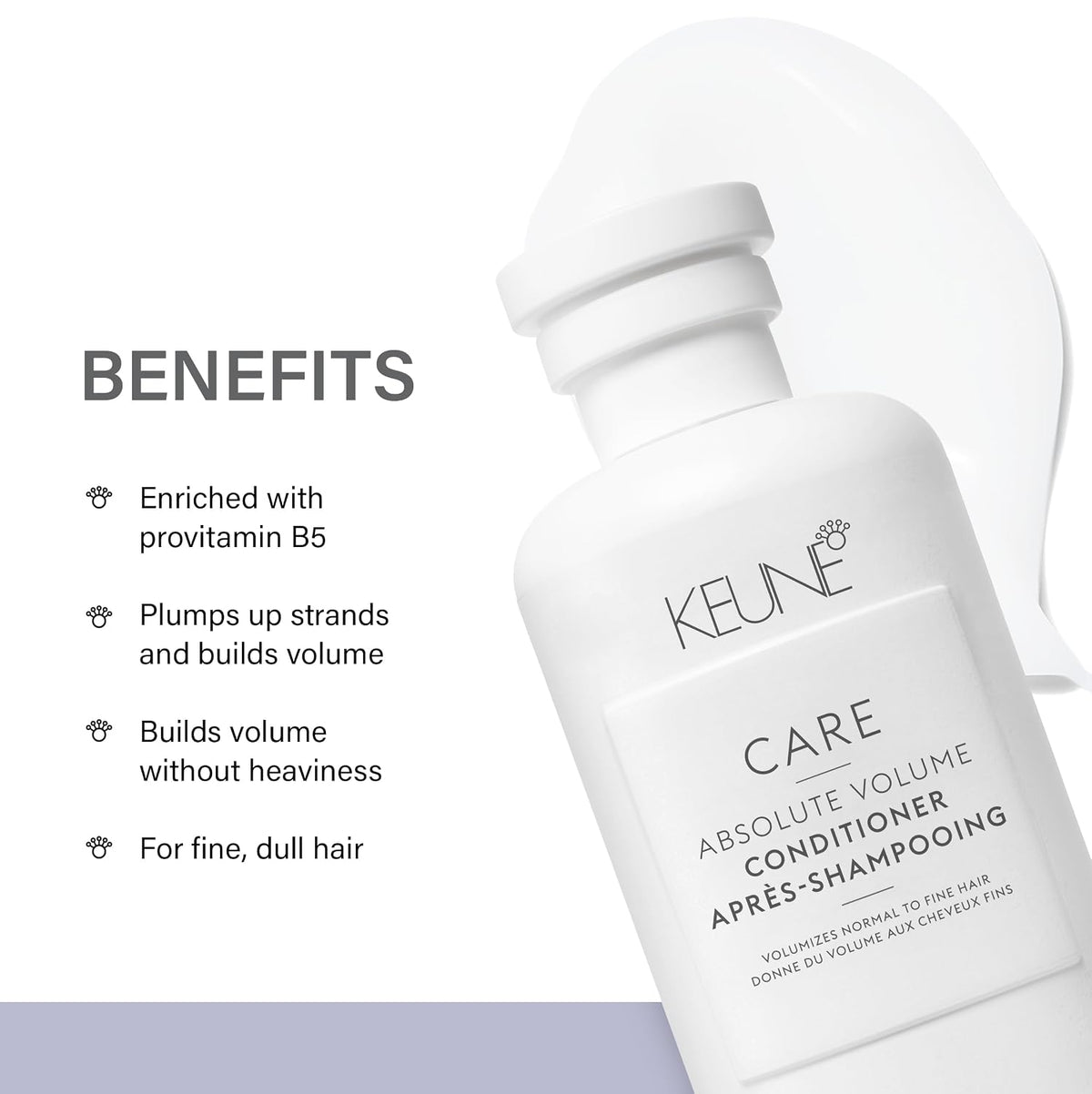 Keune Care Unscented Absolute Volume Conditioner For All Hair Types, 8.5 Oz, 1 Count