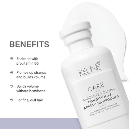Keune Care Unscented Absolute Volume Conditioner For All Hair Types, 8.5 Oz, 1 Count
