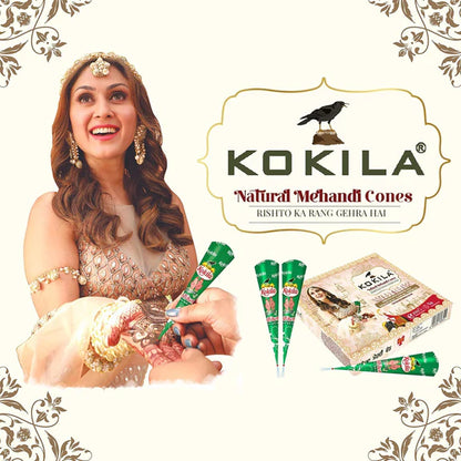 Kokila Natural Mehandi Cones - 25 gm - Pack of 24