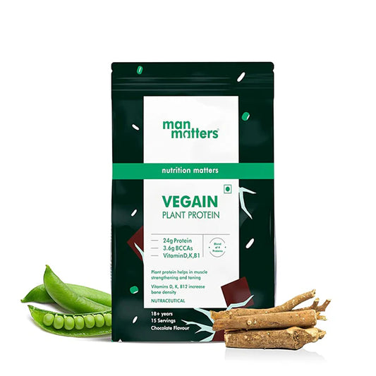 Man Matters Vegain Plant Protein Powder For Men - 500 gm