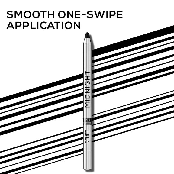 Renee Midnight Kohl Pencil - Smudgeproof And Waterproof Kajal - 1.5 gm