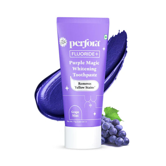 Perfora Fluoride+ Purple Magic Whitening Toothpaste - 125 gm