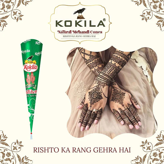 Kokila Natural Mehandi Cones - 25 gm - Pack of 24