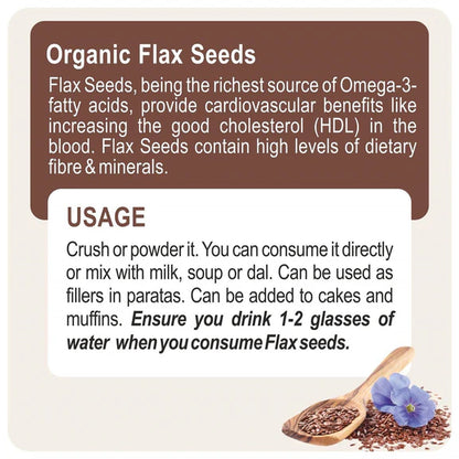 24 Mantra Organic Flax Seeds - 200 gm