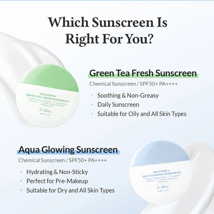 Dr.Althea Aqua Glowing Sunscreen: Hydrating & Luminous Sun Cream with SPF 50+ PA++++ - 45 ml