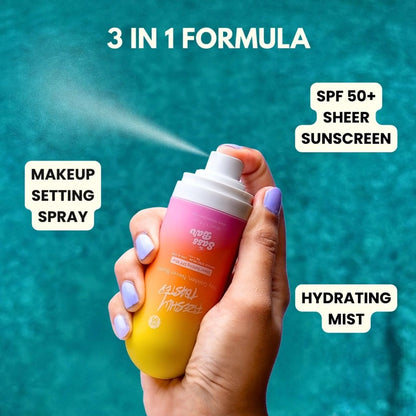 The Sass Bar Freshly Toasted Sheer Setting SPF Face & Body Mist - 50 ml