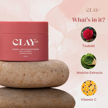 Clayco Tsubaki + Matcha Moisturizer With Vitamin C - 50 ml
