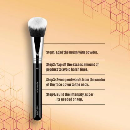Miss Claire M6 - Powder/Blush Brush - Chrome - 1 pcs