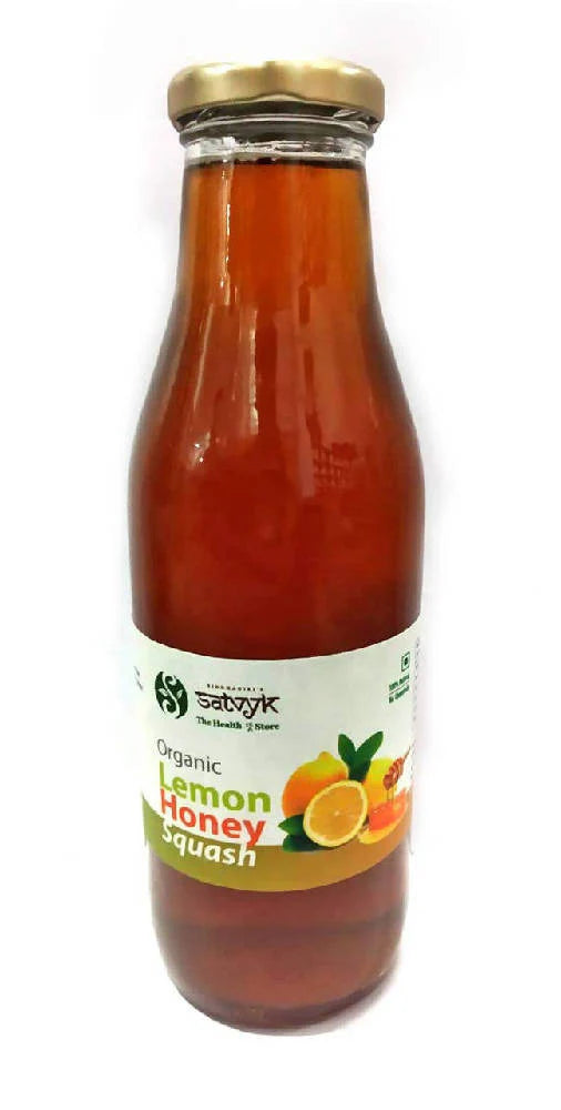 Siddhagiri's Satvyk Organic Lemon Honey Squash - 500 ml