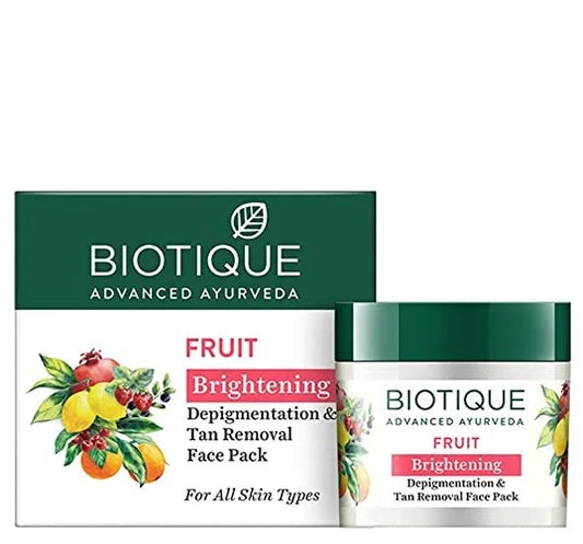 Biotique Advanced Ayurveda Fruit Brightening Depigmentation & Tan Removal Face Pack