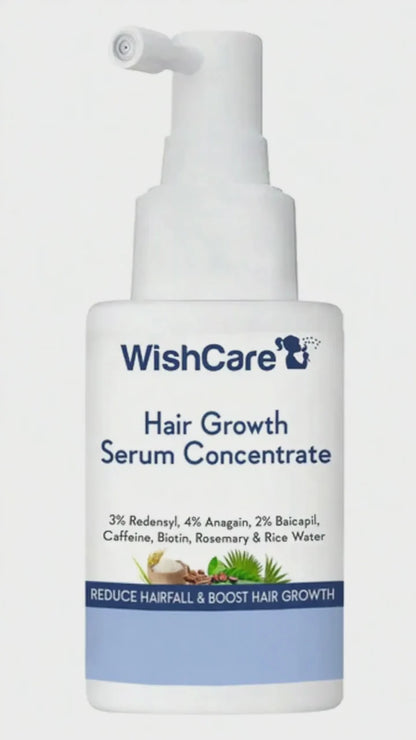 Wishcare Hair Growth Serum Concentrate With 3% Redensyl, 4% Anagain, Rice Water, Biotin - Pack of 1 - 100 ml