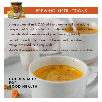 Satv Golden Turmeric & Herbs Milk Latte - 100 gm