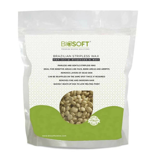 Biosoft Brazillian Stripless Wax - Vanilla - 500 gm