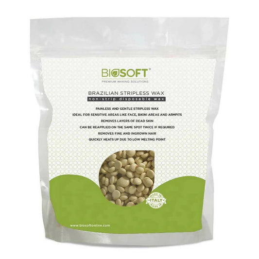 Biosoft Brazillian Stripless Wax - Vanilla - 500 gm