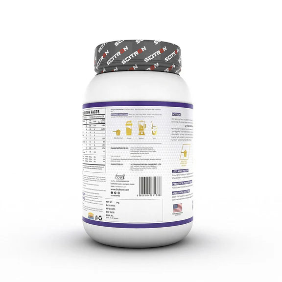 Scitron Whey Hydrolyzed Synbiotic 100% Hydrolyzed Protein Powder Chocolate Flavor - 1 kg