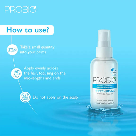 Godrej Professional Probio Keratin Revive Shine Serum - 100 ml
