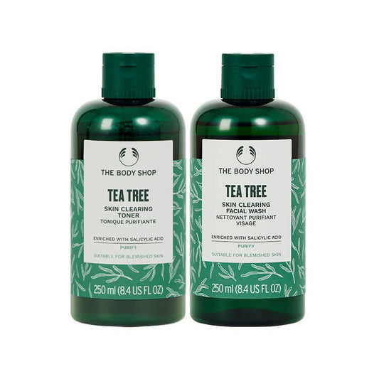 The Body Shop Tea Tree Facial Wash & Toner Combo -combo