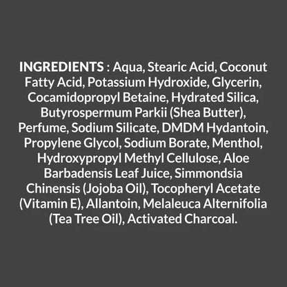 VI-JOHN Dermatologically Tested Premium Purifying Charcoal Shaving Foam Enriched with Aloevera & Jojoba Oil Free From Silicone, Paraben & Mineral Oil - 200 gm