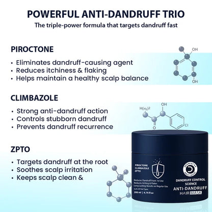Dermistry Anti-Dandruff Control Hair Mask & Serum Combo - combo