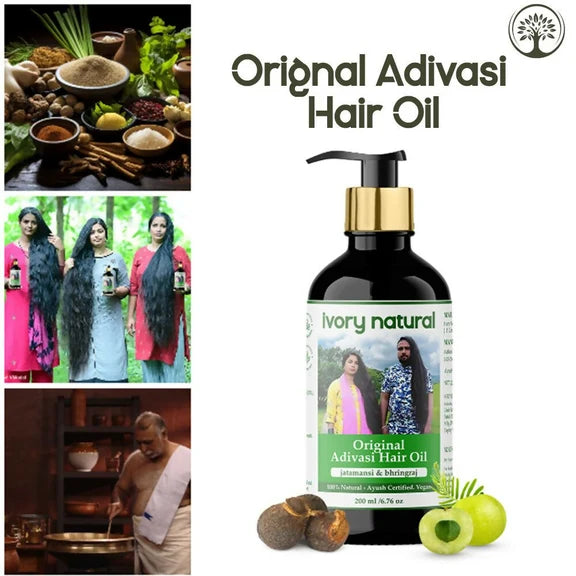 Ivory Natural Adivasi Hair Oil For Growth Of Hair, Hair Strengthening & Nourishment - 200 ml