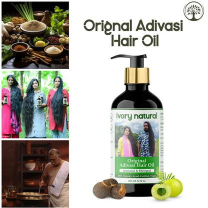 Ivory Natural Adivasi Hair Oil For Growth Of Hair, Hair Strengthening & Nourishment - 200 ml