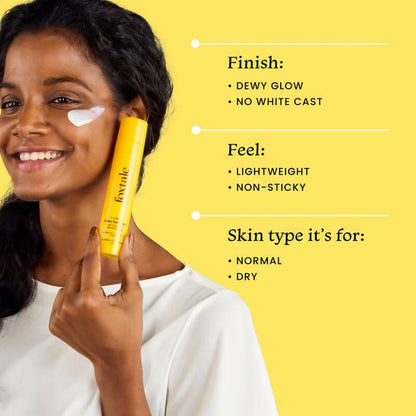 Foxtale Dewy Sunscreen SPF 70 PA++++ With Niacinamide + Provitamin B5 + Vitamin E - Anti-Tan Formula & Spot Depigmentation