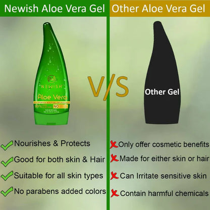 Newish Pure Aloe Vera Gel For Skin & Hair - 130 ml
