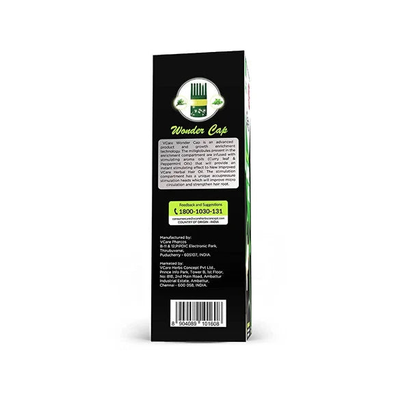 VCare New Improved Herbal Hair Oil with Wonder Cap - 100 ml