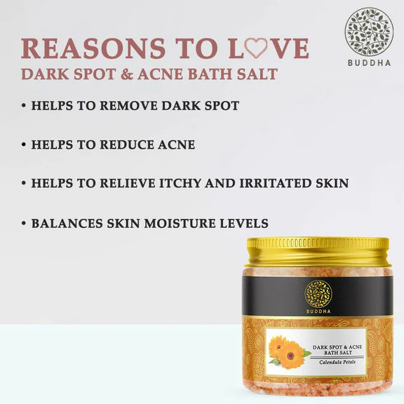 Buddha Natural Dark Spots & Acne Bath Salt - 100 gm