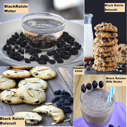 Pramix Food Black Raisins Dry Black Kismis - 800 gm