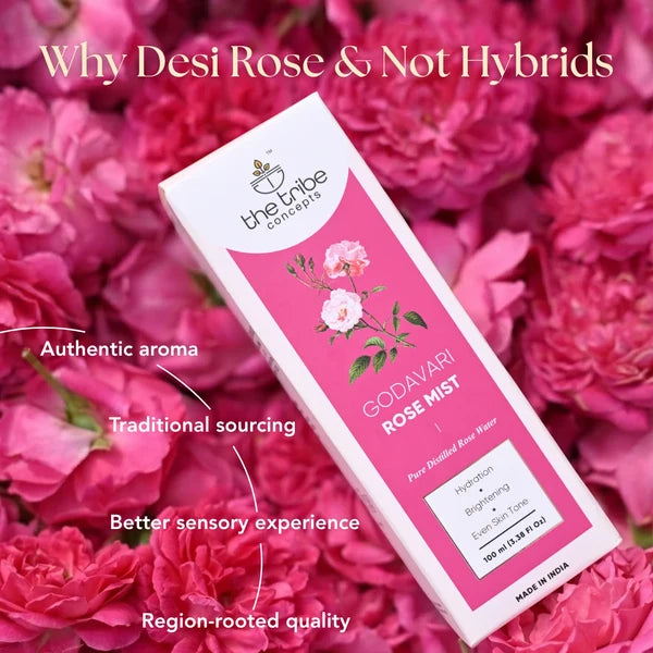 Godavari Rose Mist - 100% Pure Steam Distilled Facial Toner
