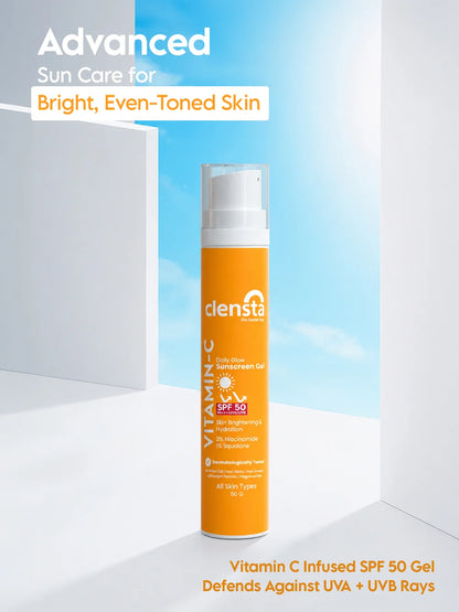 Vitamin C Daily Glow Sunscreen Gel SPF 50 PA++++ UVA/UVB With 2% Niacinamide