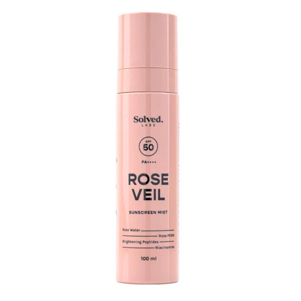 Solved Labs Rose Veil SPF 50 Sunscreen Rose Mist - 100 ml