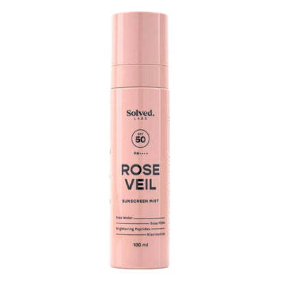 Solved Labs Rose Veil SPF 50 Sunscreen Rose Mist - 100 ml