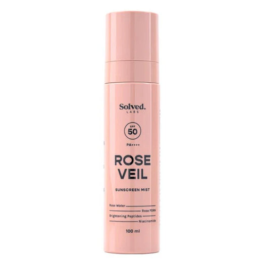 Solved Labs Rose Veil SPF 50 Sunscreen Rose Mist - 100 ml