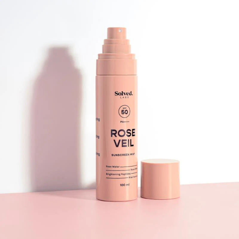 Solved Labs Rose Veil SPF 50 Sunscreen Rose Mist - 100 ml