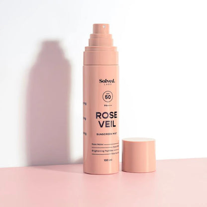 Solved Labs Rose Veil SPF 50 Sunscreen Rose Mist - 100 ml