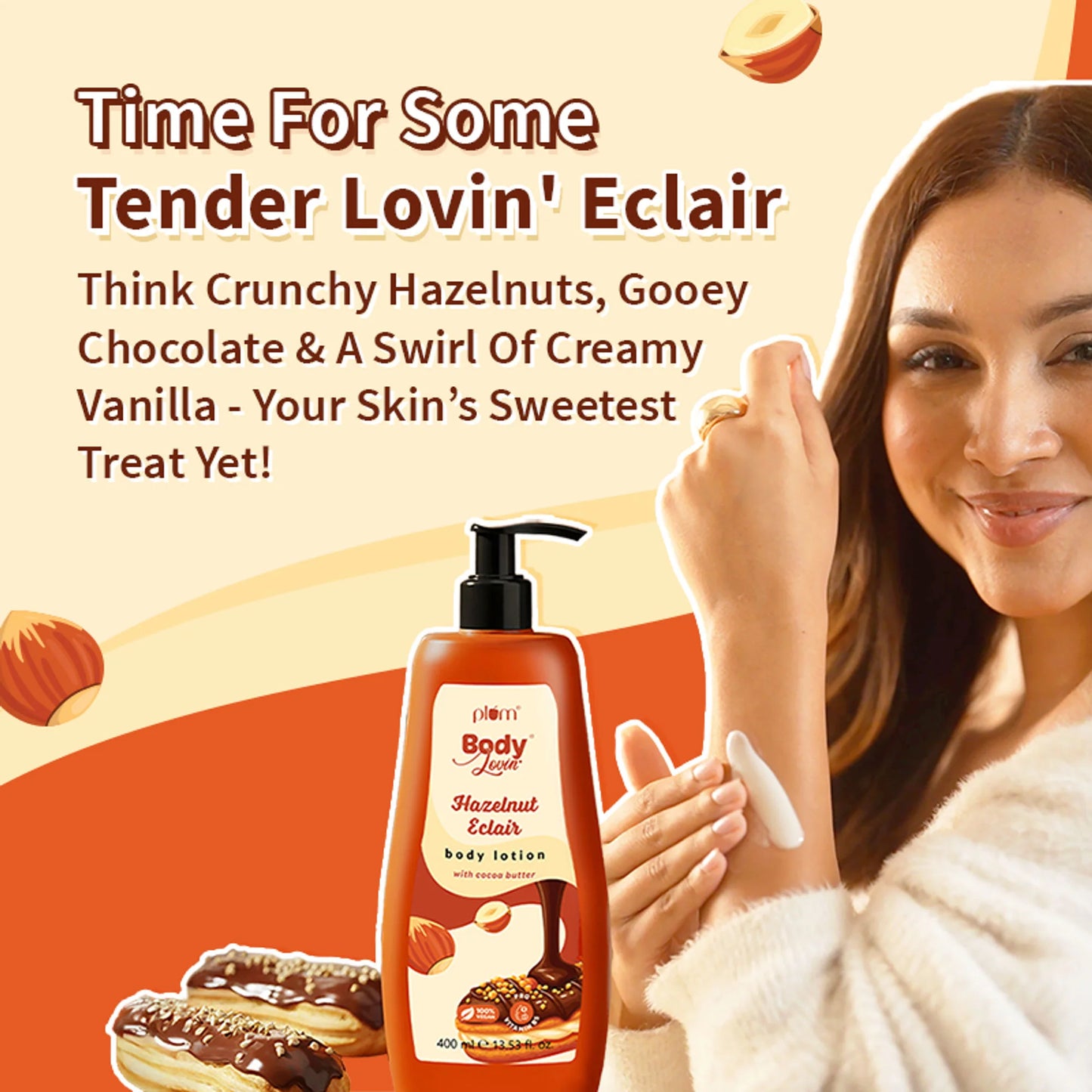 Plum Bodylovin' Hazelnut Eclair Body Lotion - 400 ml