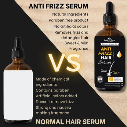Nature Glow Herbal Anti Frizz Hair Serum - 30 ml