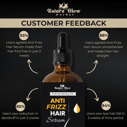 Nature Glow Herbal Anti Frizz Hair Serum - 30 ml