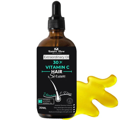 Nature Glow Herbal 30X Vitamin C Drop Hair Serum - 30 ml