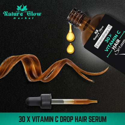 Nature Glow Herbal 30X Vitamin C Drop Hair Serum - 30 ml