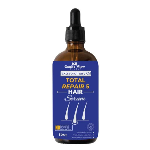 Nature Glow Herbal Total Repair 5 Hair Serum - 30 ml