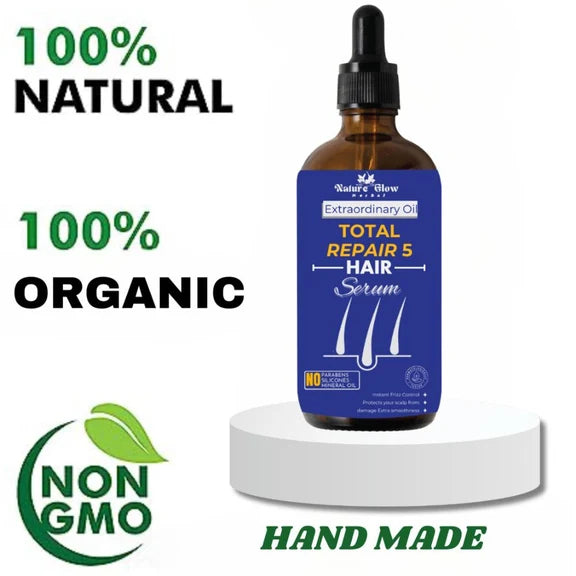Nature Glow Herbal Total Repair 5 Hair Serum - 30 ml