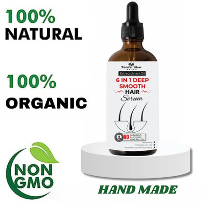 Nature Glow Herbal 6-In-1 Deep Smooth Hair Serum - 30 ml
