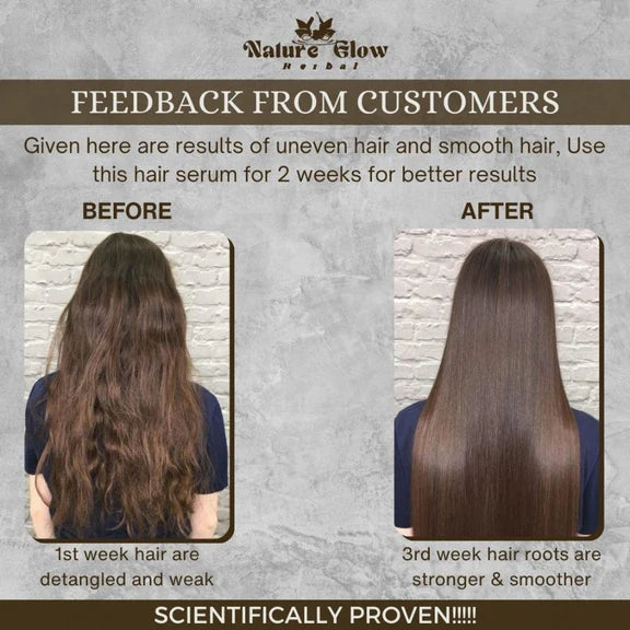 Nature Glow Herbal 6-In-1 Deep Smooth Hair Serum - 30 ml