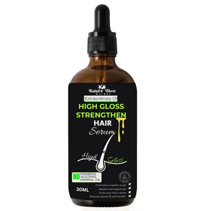 Nature Glow Herbal High Gloss Strengthen Hair Serum - 30 ml